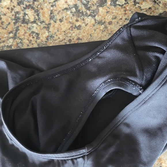 **FREE** Solid Black One Piece Bathing Suit Swimsuit L - Picture 11 of 11